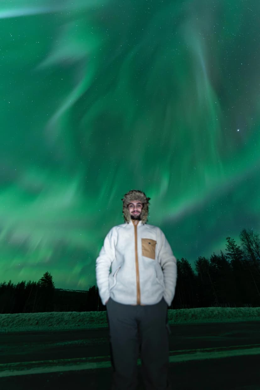 Alan, your local guide underneath stunning auroras.