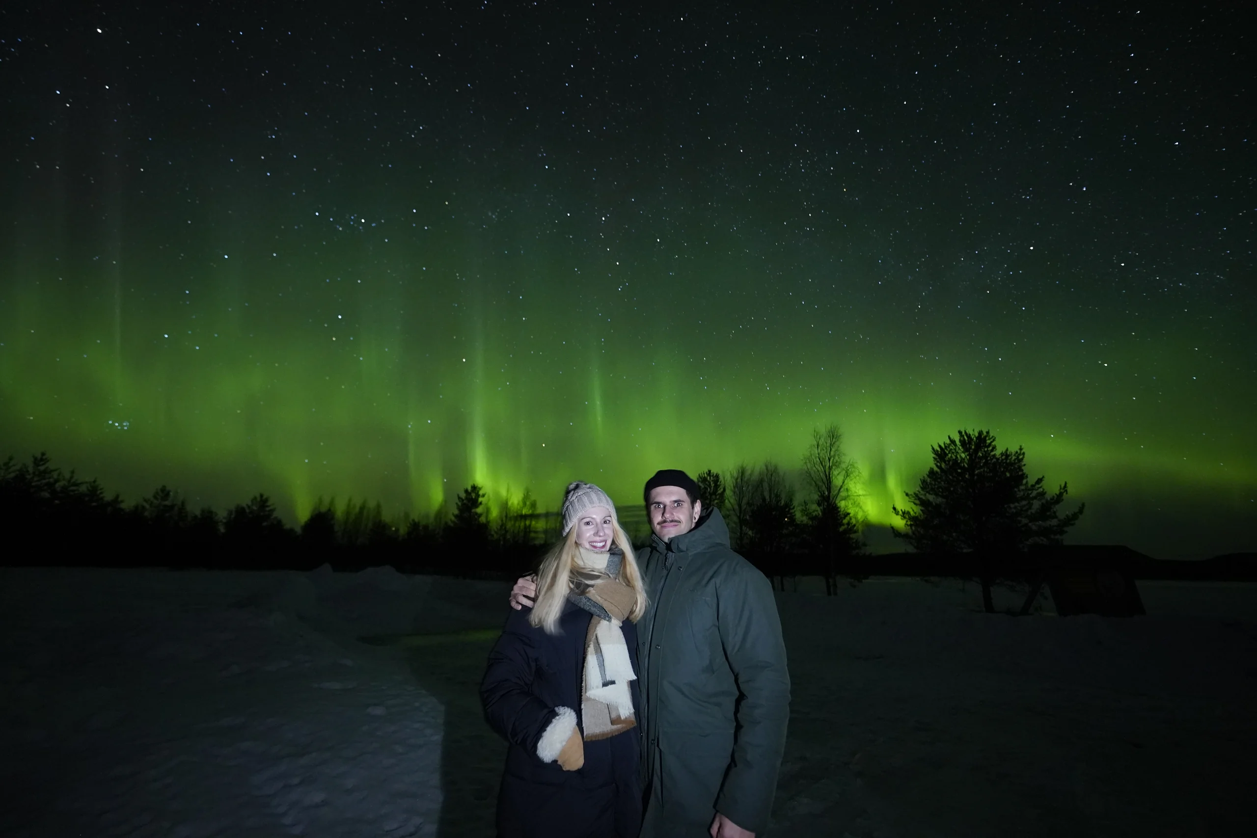 Northern Lights photograph from an Aurora Arctic Adventures tour