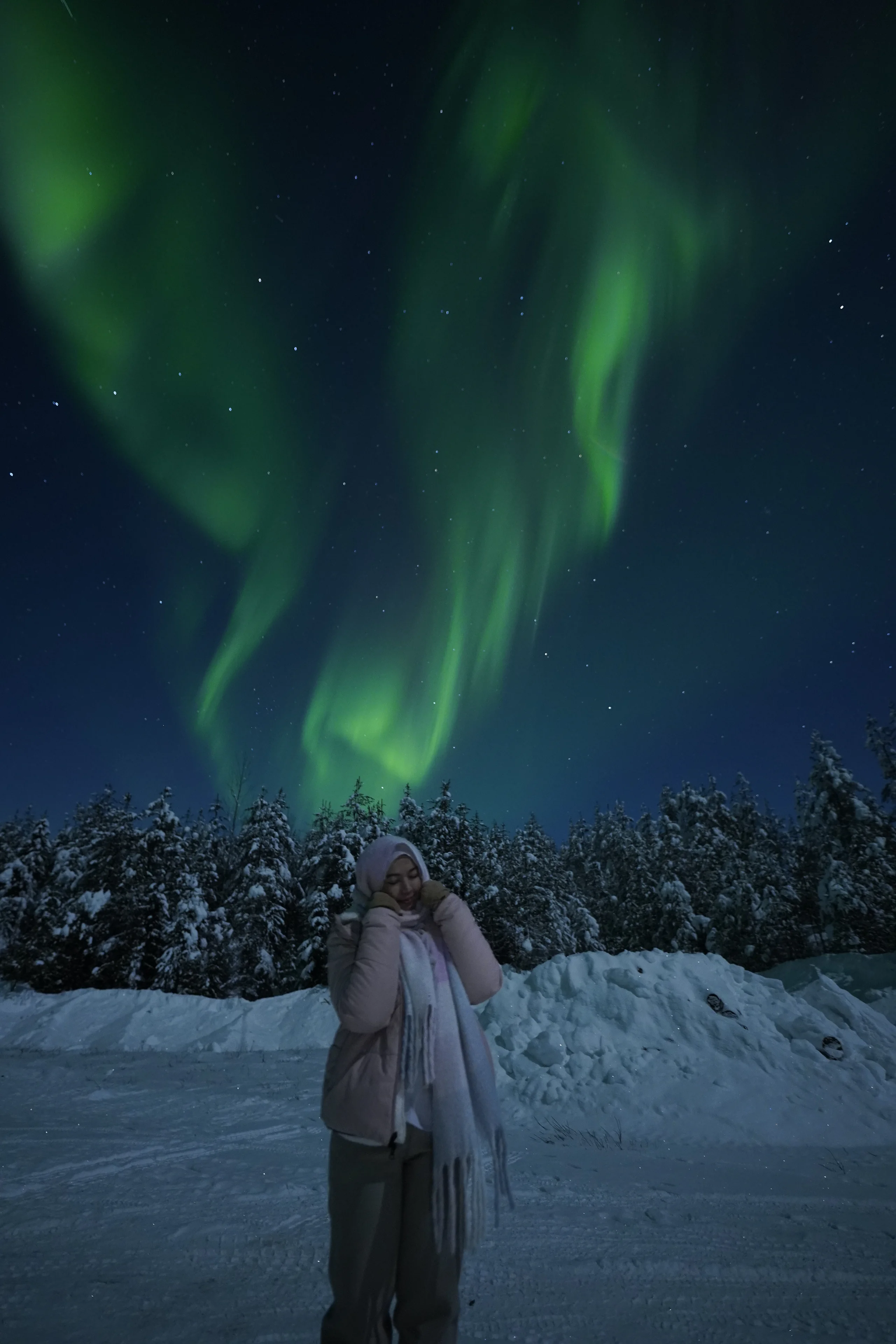 Northern Lights photograph from an Aurora Arctic Adventures tour